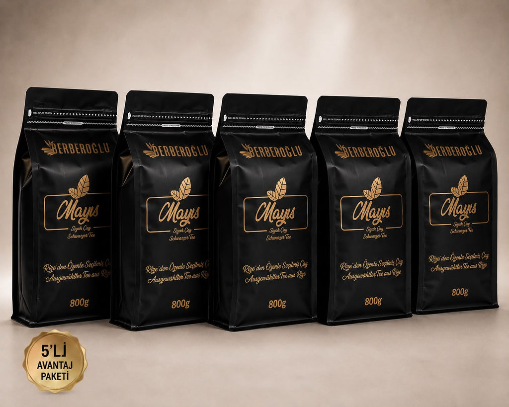 ⭐ En Çok Satan – Berberoğlu Mayıs Çayı 5'li Paket (5 x 800g = 4 kg)